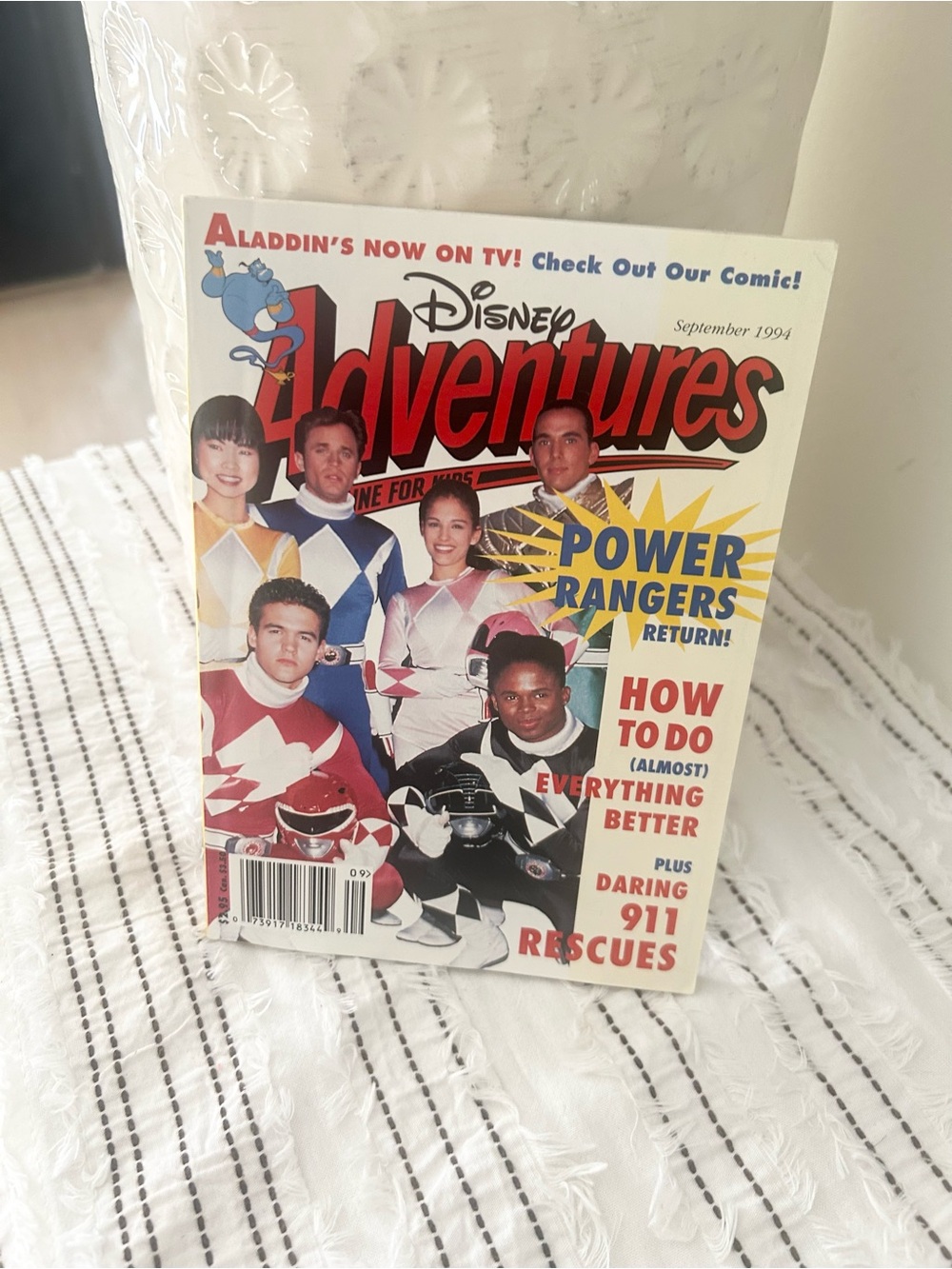 Vintage Sept 1994 Disney Adventures Mighty Morphin Power Rangers Magazine